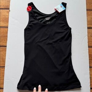 NWT SPANX By Sara Blakely Sleeveless Black Tank Top Cami Black Sz Small